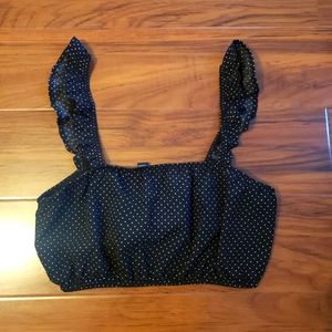 Forever 21 polka dots crop top